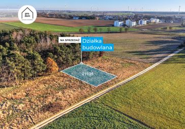 Działka budowlana przy lesie - Margonin